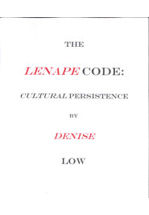 The Lenape Code: Cultureal Persistence, Book Cover